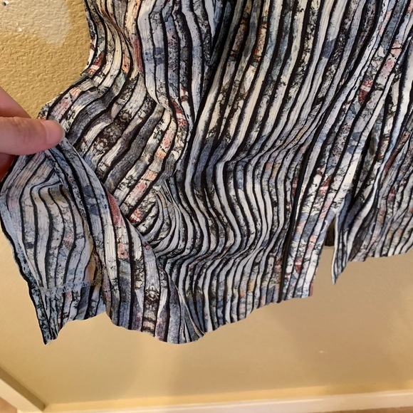 Quinn Watercolor Abstract Silk Dress - Picture 4 of 6